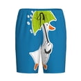 thumbnail image 4 of Fotbe Goose Holding an Umbrella Pajama Shorts for Men, Men's Pajama Bottoms, Sleepwear,Short Pajama Pants-, 4 of 9