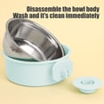 thumbnail image 5 of Stainless Steel Hanging Dog Bowl | 2-in-1 Food & Water Dish for Crates | Adjustable Clip for Small, Medium & Large Pets | Removable for Easy Cleaning, 5 of 6
