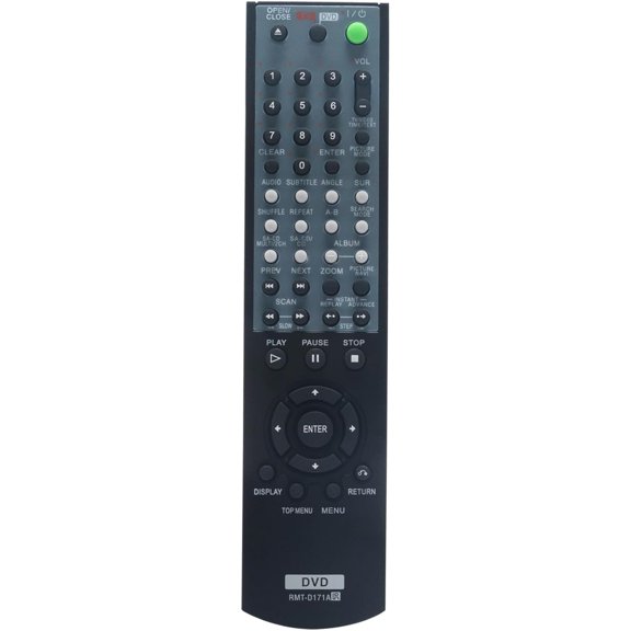 Control Remoto RMT-D171A Compatible con Reproductor de DVD DVP-NS775V DVP-NS425 DVP-NC610 DVP-NC615 Infrarrojo