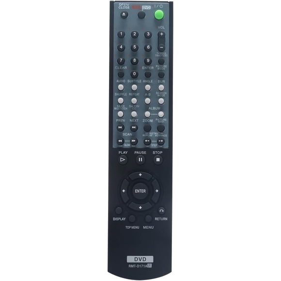 Control Remoto RMT-D171A Compatible con Reproductor de DVD DVP-NS775V DVP-NS425 DVP-NC610 DVP-NC615 Infrarrojo