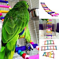 Cheers.US Bird Swing Toy Colorful Chewing Hanging Hammock Pet Climbing Ladders Toys Bird Toys for Parrots, Parakeet, Conure, Cockatiel, Mynah, Love Birds