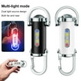 thumbnail image 4 of COB LED Flashlight Keychain USB Rechargeable Hanging Camping Waterproof Keyring Pocket Flashlight Portable Walking Lamp, 4 of 7