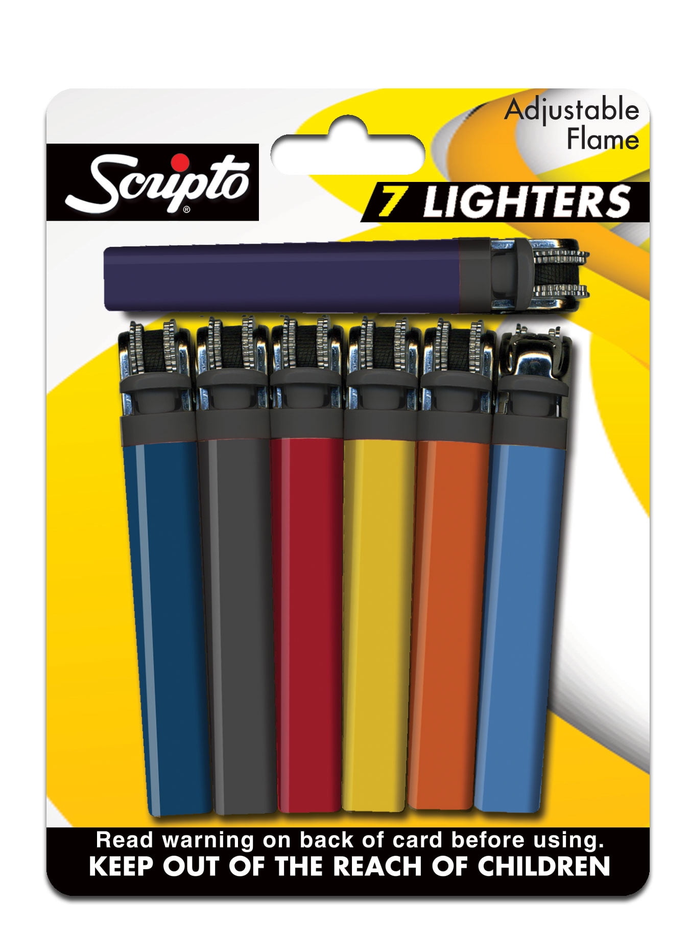CHEAPEST NEW DISPOSABLE CHILD RESISTANT LIGHTERS  ADJUSTABLE FLAME  PACK OF 6/12 