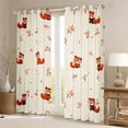thumbnail image 2 of Castle Fairy Cartoon Red Panda Curtains Pack of 2 (42x84 Each),Leaves Curtains Blackout, 2 of 6
