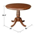 thumbnail image 2 of Pemberly Row 36" Round Top Dining Table in Brown, 2 of 4