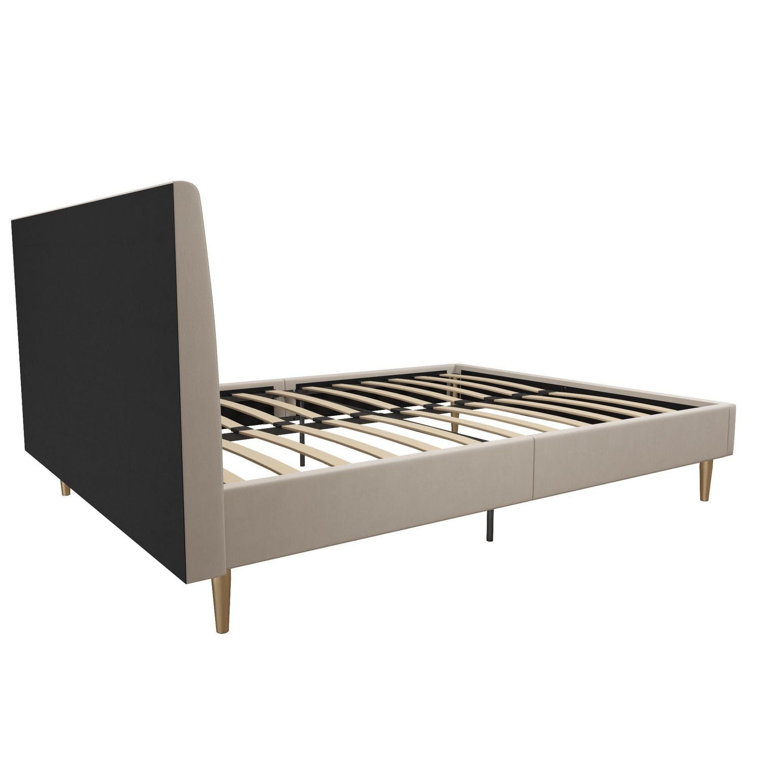 Mr. Kate Daphne Upholstered Bed, Full, Ivory Velvet