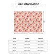 thumbnail image 5 of Uemuo Floral Mugs And Strawberries Printed Throw Blanket for Couch, Fluffy Fuzzy Blankets for Bed, Sofa, Cozy Flannel Faux Fur Blanket-40"x30", 5 of 6