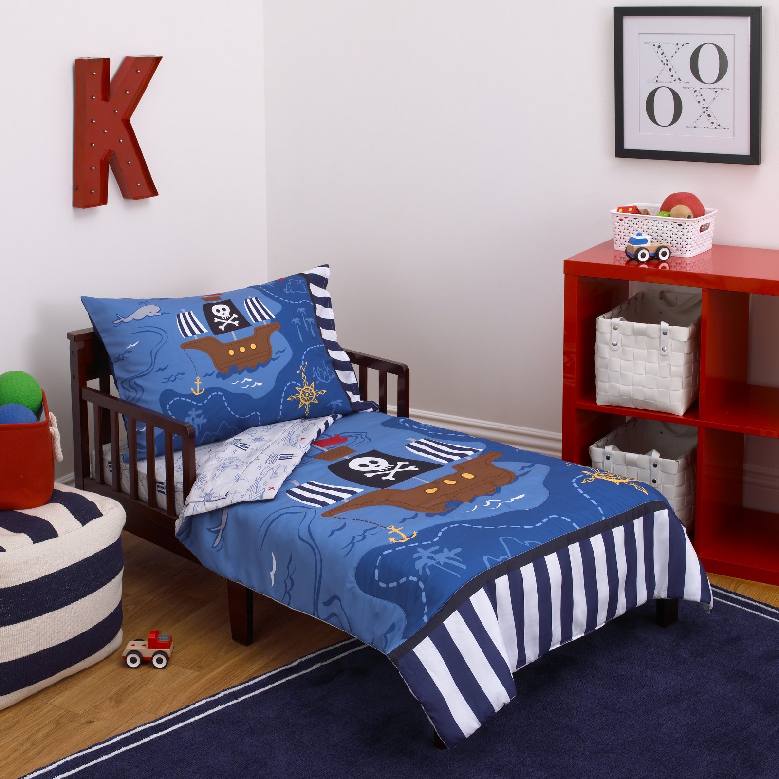 Little Tikes Pirate 4Piece Toddler Bedding Set, includes Comforter