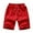 Red, variant on Men's Shorts Men's Athletic Shorts Mens Spring And Summer Street Leisure Sports Pocket Drawstring Stretch Waist Solid Cargo Shorts