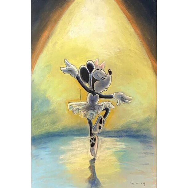 Mickey Mouse and Donald Duck Spoof Canvas Disney Famous Painting Gold Wall Art Posters and Print Picture for Home Decoration60x90cm No Frame Gao Jinjia LED