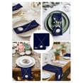 thumbnail image 4 of Cloth Napkins 1 Piece - 20x20 Inches, Golf Ball Washable Reusable Table Napkins, Navy Blue Monochrome Sport Soft & Absortbent Dining Napkin for Party Wedding Hotel Restaurant, 4 of 8