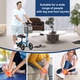 thumbnail image 6 of COSYWILL Steerable Knee Scooter,Economy Knee Walker,All Terrain Foldable Medical Scooter for Foot Injuries Crutches Alternative,Light Blue, 6 of 7
