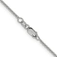 thumbnail image 3 of Avariah Diamonds Solid 14K White Gold 1.9mm Flat Cable Chain - 24"- Made In Italy, 3 of 8