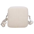 thumbnail image 1 of Bolso Hobo de plumón para mujer bolsa para teléfono bolso mensajero de pana bolso suave versátil para chica, 1 of 9