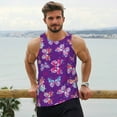 thumbnail image 6 of Rateoe Bright Butterflies Pattern Sleeveless Gym Shirt Muscle Tee Breathable Workout Shirt Slim-Fit Tank Quick Dry Fit Muscle Tank Top Bodybuilding Sleeveless T Shirt-XX-Large, 6 of 7