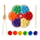 thumbnail image 2 of Tablero de Clavijas de de Madera, Juego Educativo de Clasificación de Colores, Juego de Mesa, Juguete de de Motor Fino para Niños, 4 N, 2 of 9