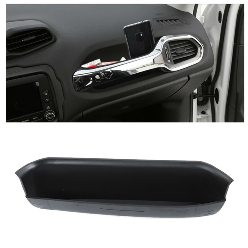 RT-TCZ for Jeep JL Grab Tray Plus Velvet Passenger Storage Tray Interior Accessories Co Pilot Organizer Grab Handle Storage Box for 2018-2020 Jeep Wrangler JL JLU 2020 Jeep Gladiator JT 2 Door 4 Door