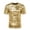 Gold, variant on Summer T Shirt Arrival Bright Color Casual Short Sleeve Tee Soft Comfort Fit Basic Crewneck Top For Daily Wear