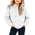 thumbnail image 2 of Enjoytime Hoodies for Girls Kids Long Sleeve Hooded Sweatshirts Lightweight Solid Casual Pullover Tops with Pockets, 2 of 8