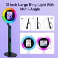 thumbnail image 5 of RXFSP IPad Photo Booth Compatible iPad 10.2'' 10.9'' 11'' 12.9'' with Software APP Control Music Sync Remote RGB Ring Light with Portable Tote Bag for Event Rental Wedding, 5 of 11