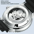 thumbnail image 4 of Reloj De Pulsera Con Cronógrafo, Pantalla Luminosa, Bisel Giratorio De Cara Grande De Lujo, Parte Trasera Hueca, Reloj De Vestir Impermeable Para Hombre Para Citas, 4 of 7
