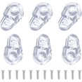 thumbnail image 1 of 30 Pcs Glass Window Retainer Clips Kit, Transparent Mirror Fixing Clips Glass Door Holder Cabinet Panel Bracket with Screws for Fixing Glass,A, 1 of 7