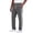 Dark Gray, variant on Men's Sweatpants Baggy Wide Leg Open Bottom Casual Lightweight Jacquard Textured Track Pants Workout Side Stripes Gym Joggers with Drawstring Size 3XL White