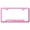Pink, variant on Jeep Beach Laser Etched Logo Cut-Out License Plate Frame (Rugged Black)