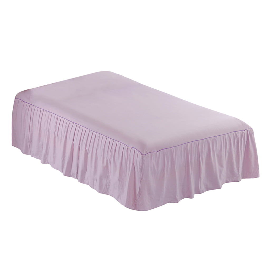 Charlotte Thomas Poetry Lilac Purple Plain Dyed Bed Linen Platform Valance Sheet 