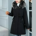 thumbnail image 2 of Vedolay Warm Winter Jacket Comfy Casual Winter Open Front Jacket Coat Black,2XL, 2 of 5