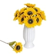 thumbnail image 3 of 6/12Pcs Artificial Sunflowers Long Stem Silk Fake Sunflower Large Fake Sunflower Decoration for Home Wedding Party Vase Floral Arrangement Décor, 3 of 7
