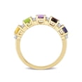 thumbnail image 4 of Everly Women's Topaz and Amethyst Iolite Garnet Citrine Peridot Yellow Gold Plated Ring, 4 of 7