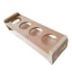 thumbnail image 2 of Soporte de almacenamiento para tazas y vasos, organizador de bambú para 4 tazas, soporte para copas de vino, estante para café, encimera, armario, bar Superficie sin pintar, 2 of 8
