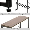 thumbnail image 6 of StorageWorks End Table with Shelf for Bedroom, Walnut Brown, 6 of 6