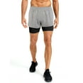 thumbnail image 3 of LALAMELON Men's 2 in 1 Workout Shorts Quick Dry Athletic Shorts with Liner Phone Pockets Towel Loop Back Ziper Pocket, 3 of 8