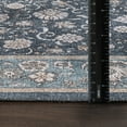 thumbnail image 5 of Luria Rugs Easy Care 2'6" x 10' Non-Slip 10 Foot Long Runner Rug for Entryway, Hallway, Bedroom, Bathroom, Kitchen Vintage Floral - Stain Resistant & Durable, Moreno Collection - Dark Blue/Aqua, 5 of 7