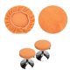 thumbnail image 1 of RV Fundas para taburetes redondas (juego de 2 piezas naranja), adecuadas para taburetes de 28-40 cm, bar y cafetería, fundas elásticas para taburetes redondos, lavables y fáciles de cuidar, suaves y, 1 of 5