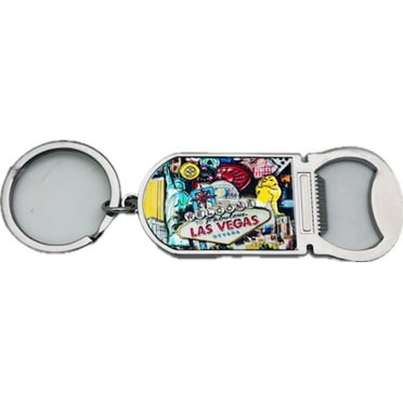 Las Vegas Icons  Games Bottle Opener Key Chain
