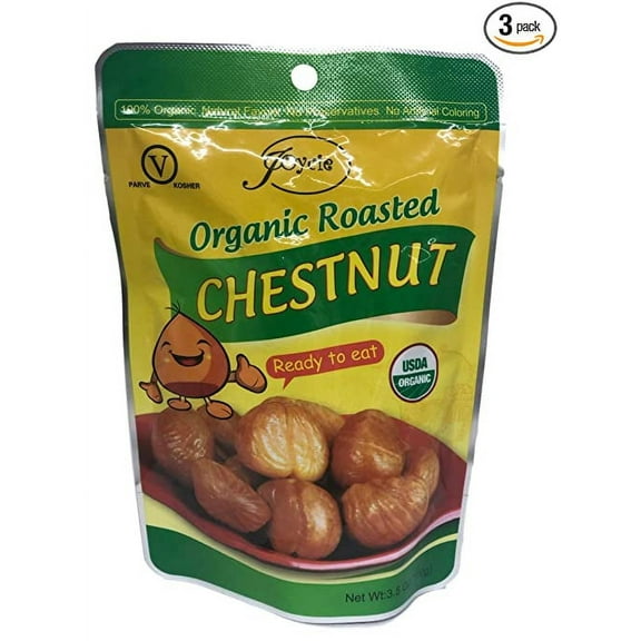 Galil XvSVCt 100 Percent Organic Whole Roasted Chestnuts, Shelled, Ready to eat, 6 packs inside, 21.16 oz (6 Pack)