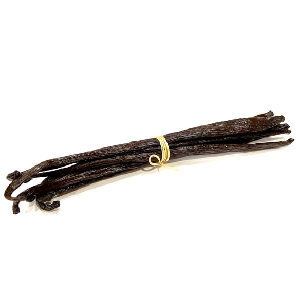 5 Madagascar Bourbon Vanilla Beans - Grade B - 6 to 7 Inches - Perfect for Baking, Homemade Extract, Vanilla Paste, Brewing, Coffee, and Cooking