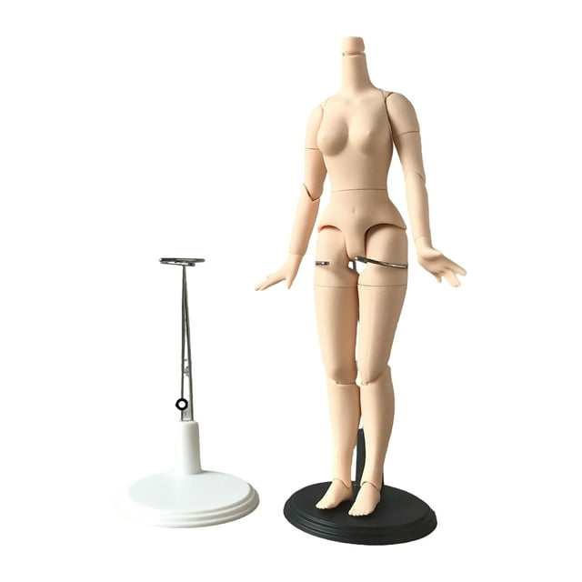 tredstone Plastic White Adjustable Doll Stand Display Dolls With Style And Class Display Holder For Doll Bear L 22cm
