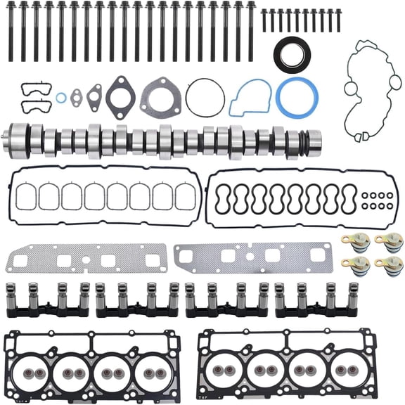 Non MDS HEMI Lifters Camshaft Kit Head Gasket Plugs For Dodge Ram 1500 Chrysler Jeep Grand Cherokee 5.7L 03-08