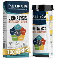URS 5-in-1 Urine Test Strips 5 Parameters Testing UTI, Urinalysis for Ketosis, pH, Protein, 100 CT - COMPLETE UTI SEVERITY TEST KIT