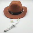 thumbnail image 2 of LITINKIMI Pet Hat Coffee Color Soft Material Comfortable for Dog and Cat Photo Prop, 2 of 6