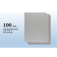 thumbnail image 4 of Papel plateado brillante – Paquete de 100 papel cartulina metálica, cubierta de 92 lb, apto para impresora a doble cara, perfecto para bodas, cumpleaños, manualidades, uso en hojas tamaño carta de 8,5, 4 of 5