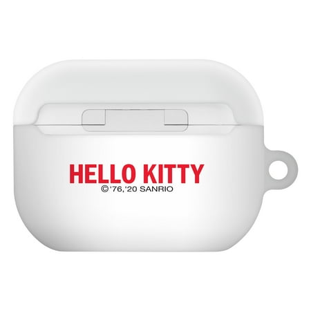 Sanrio AirPods Pro 2 Case Key Ring Keychain Holder Strap Hole Hard AirPods Pro 2nd Generation 2022 Cover - Face Hello Kitty White