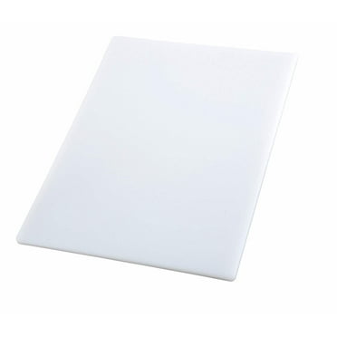 Winco Plastic Cutting Board, 1/2"H x 10"W x 6"D, White