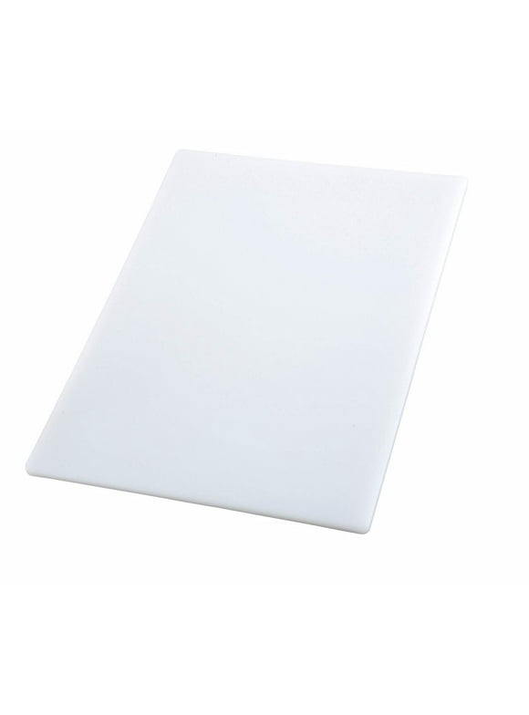 Winco Plastic Cutting Board, 1/2"H x 10"W x 6"D, White
