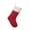 A*254, variant on Ohmyroo Quilted Plush Christmas Stocking, Red Fabric Holiday Stocking with White Faux Fur Cuff and Pom Pom and Hanging Loop, Xmas Sock for Mantel Staircase Gift Filler and Family Decor