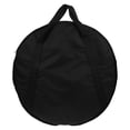 thumbnail image 1 of DEEPCRAFF Round Pouch Bag Black Oxford Cloth And Cotton 1Pcs For Music Practice, 1 of 7